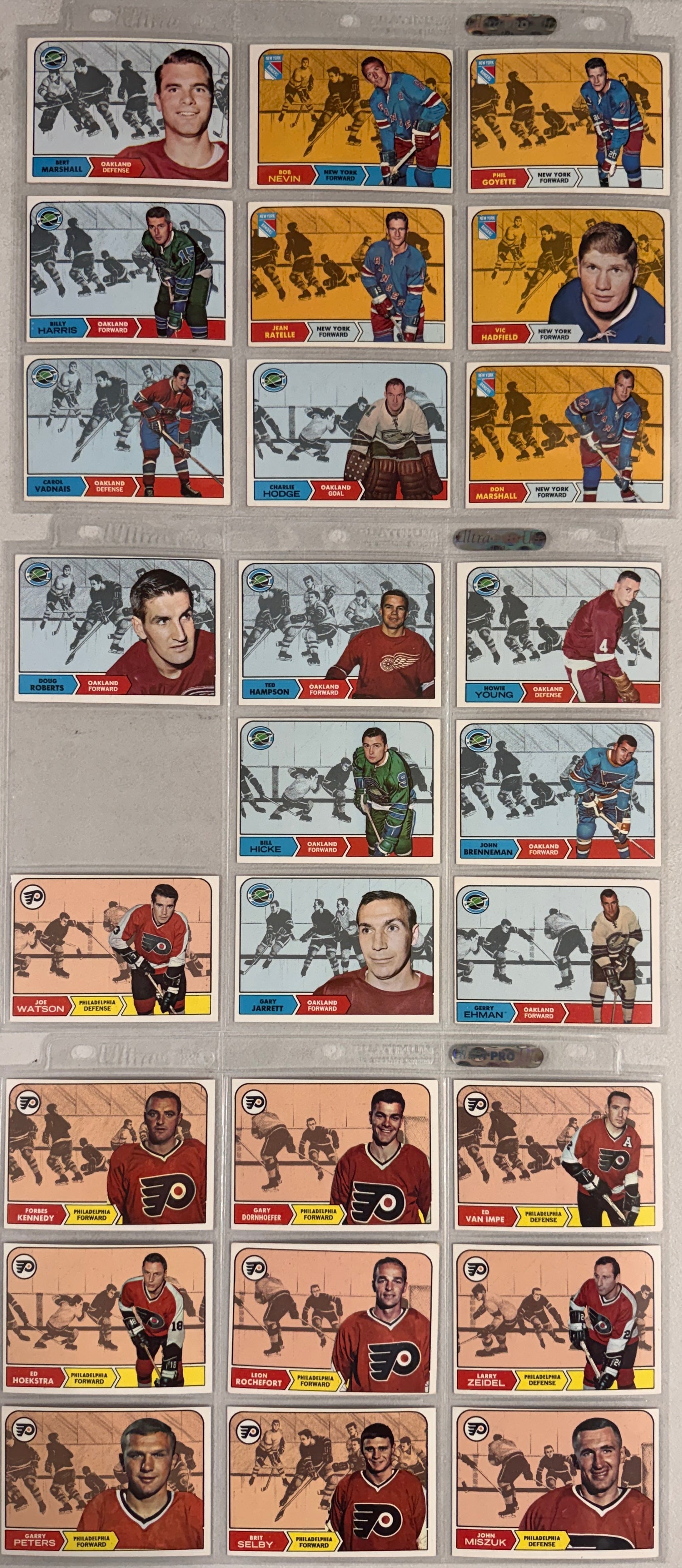 1968/69 Topps Hockey Complete Set (132) VG/EX-EX/MT
