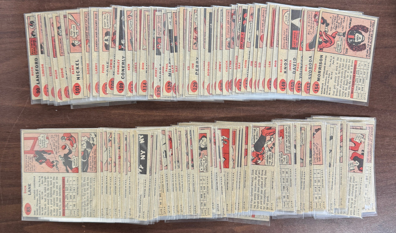 1957 Topps Football Complete Set (154) F-EX/MT