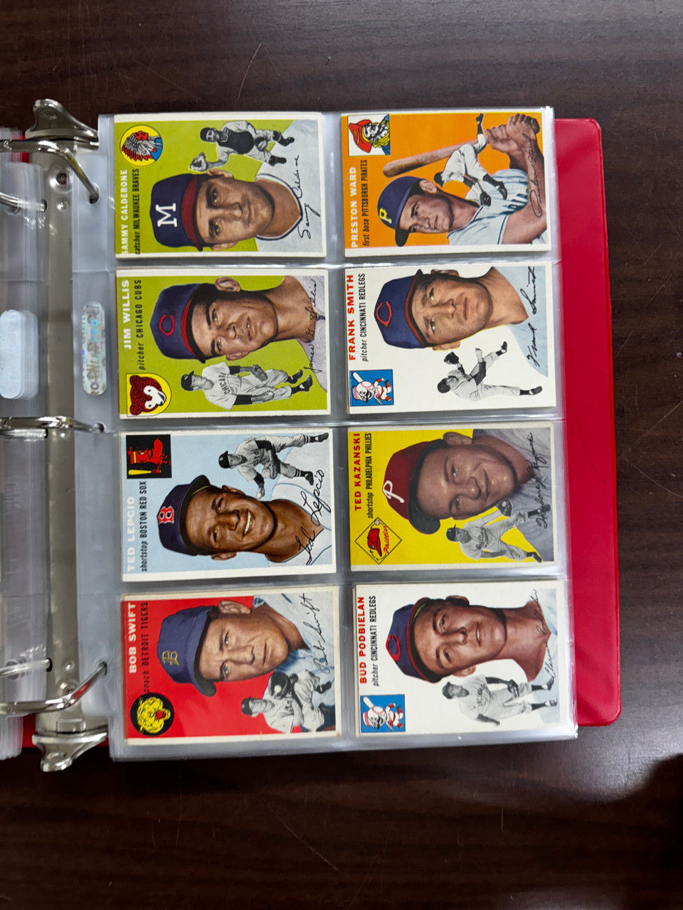 1954 Topps Baseball Near Complete Set 247/250 Missing Aaron & Banks VG/EX-EX