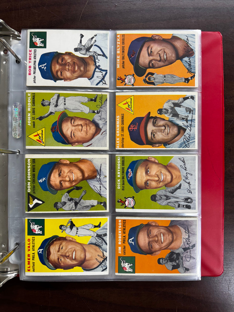 1954 Topps Baseball Near Complete Set 247/250 Missing Aaron & Banks VG/EX-EX