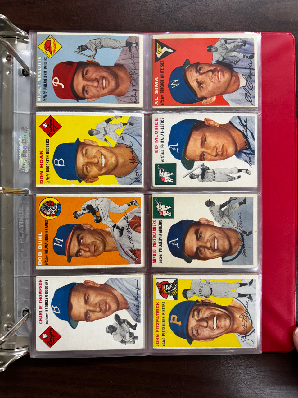 1954 Topps Baseball Near Complete Set 247/250 Missing Aaron & Banks VG/EX-EX