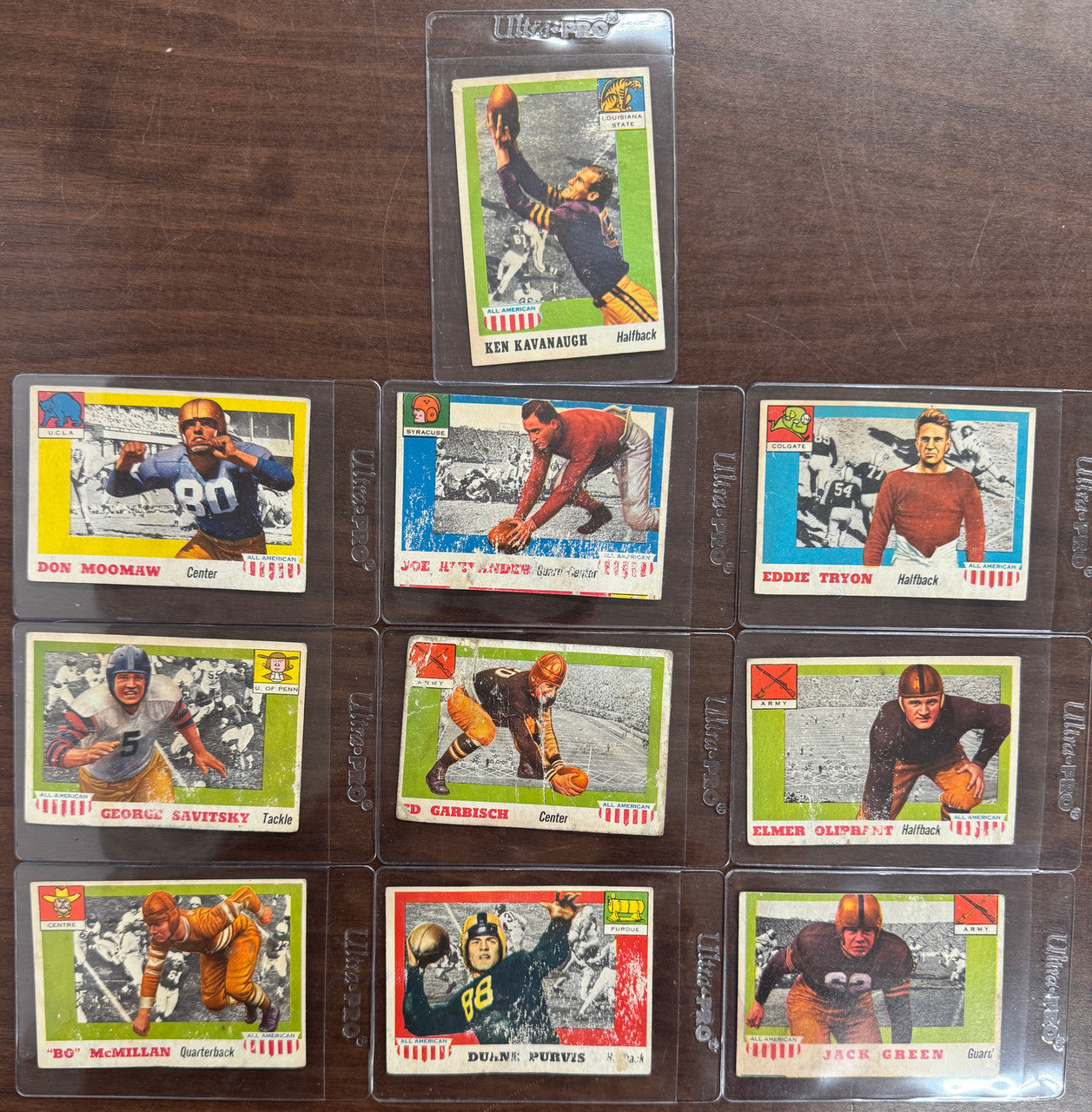 1955 Topps All American Near Complete Set (74/100) Poor Horsemen Grange Graham
