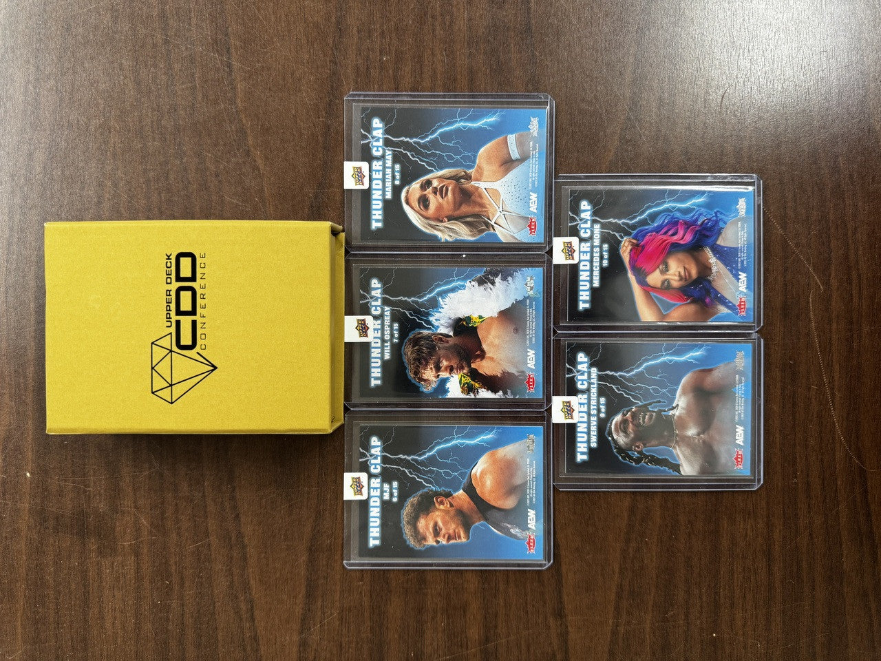 2025 Upper Deck CDD AEW Wrestling Fleer Ultra Thunder Clap 5 Card Set