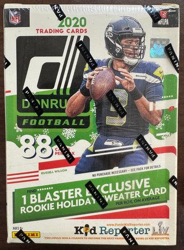 2020 Donruss Football Holiday 11 Pack Blaster Box Factory Sealed