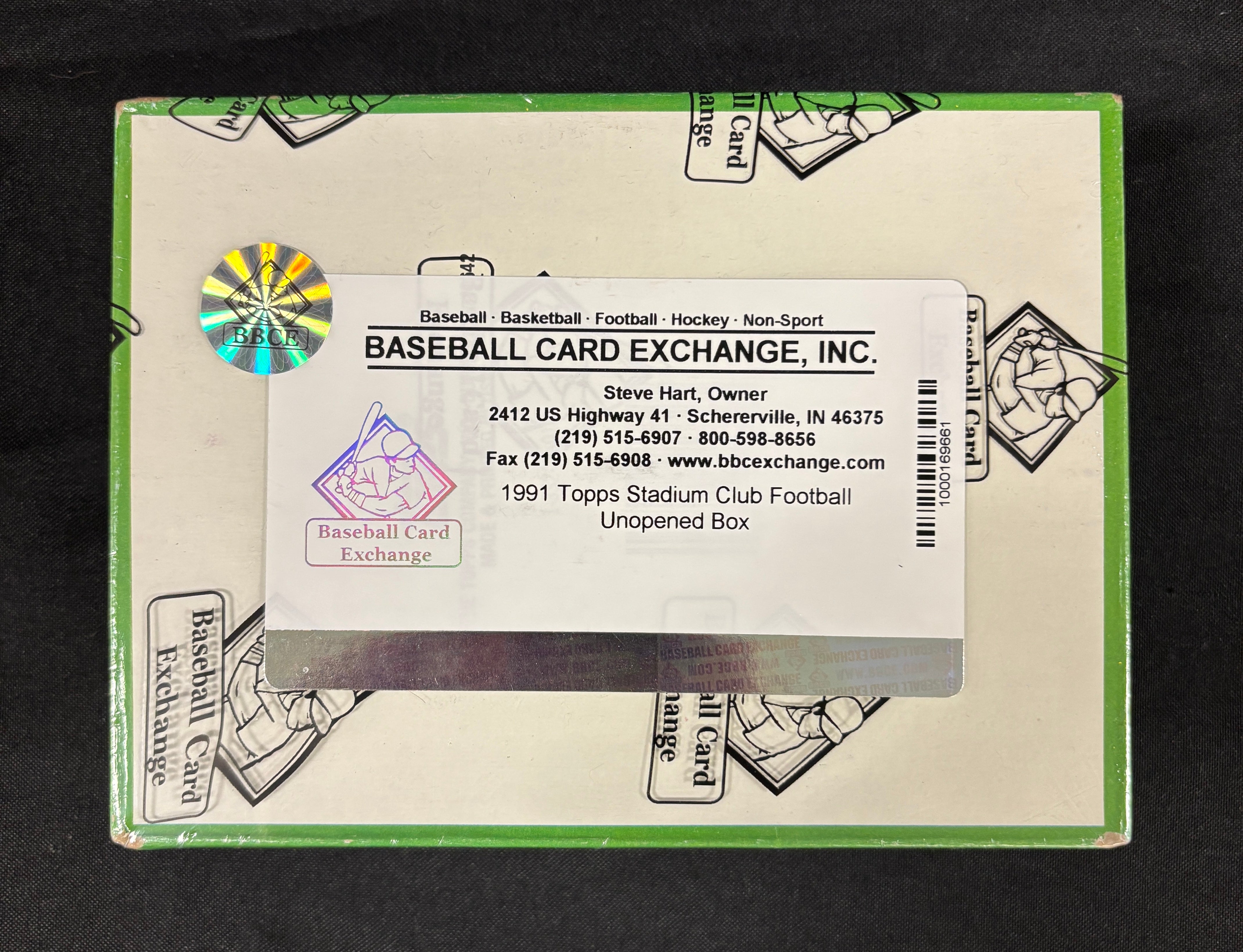 1991 Topps Stadium Club Football Box BBCE Wrapped/Sealed