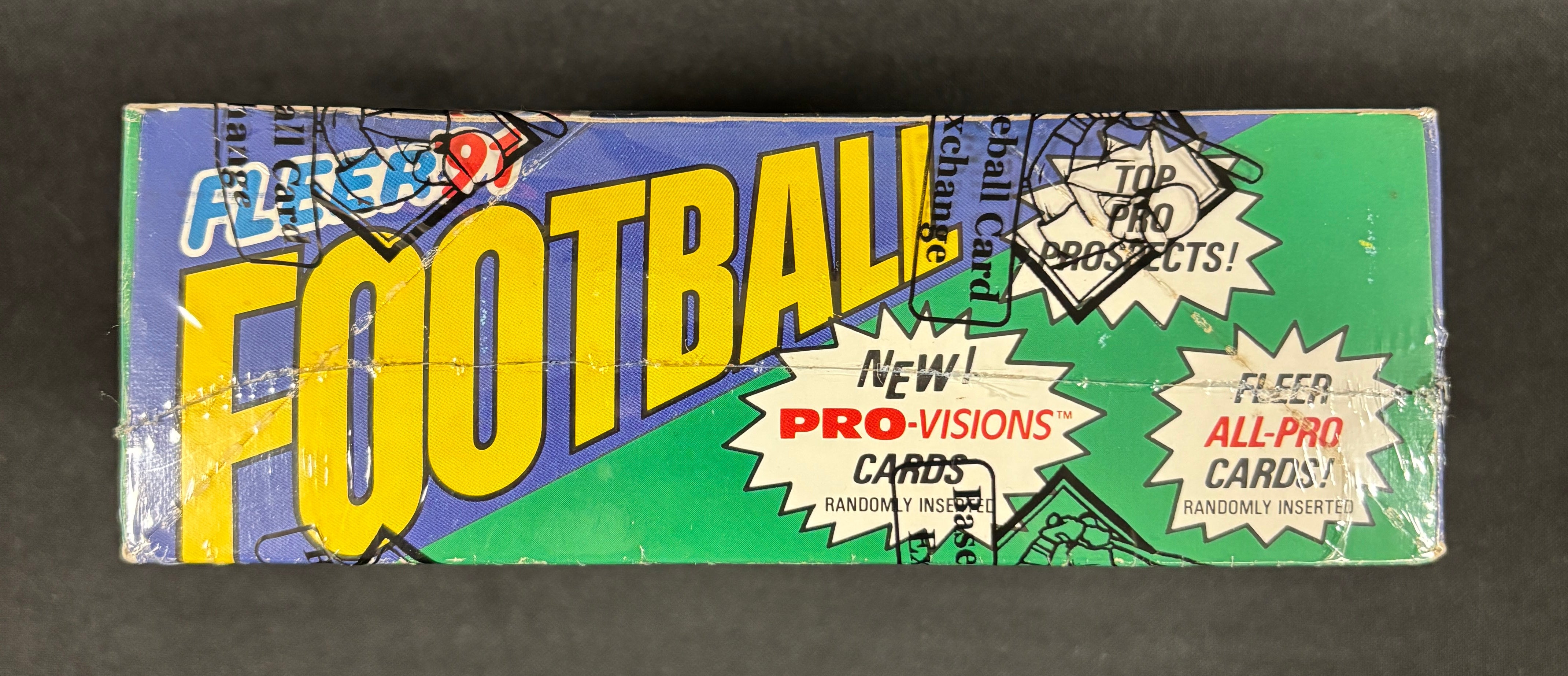 1991 Fleer Football Wax Box BBCE Wrapped/Sealed