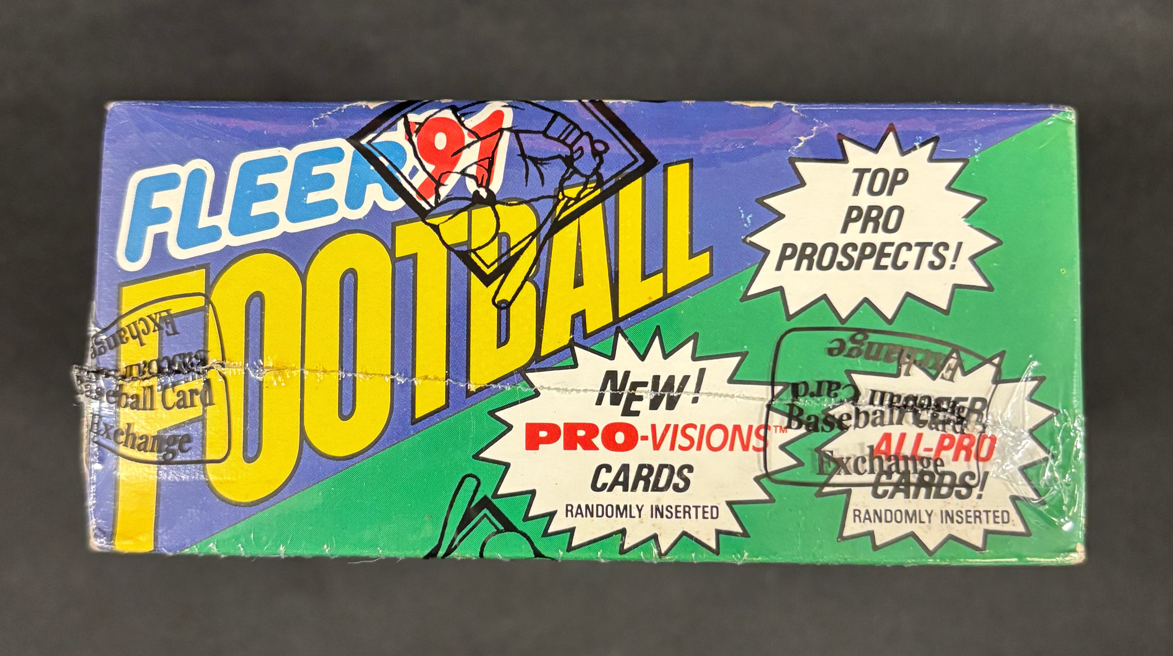1991 Fleer Football Wax Box BBCE Wrapped/Sealed