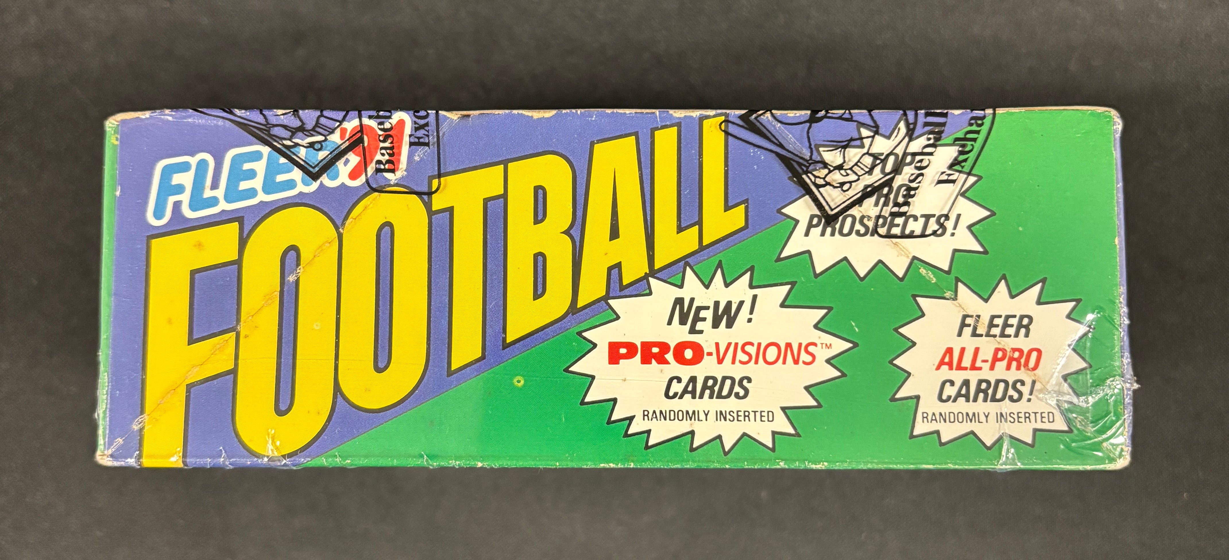 1991 Fleer Football Wax Box BBCE Wrapped/Sealed