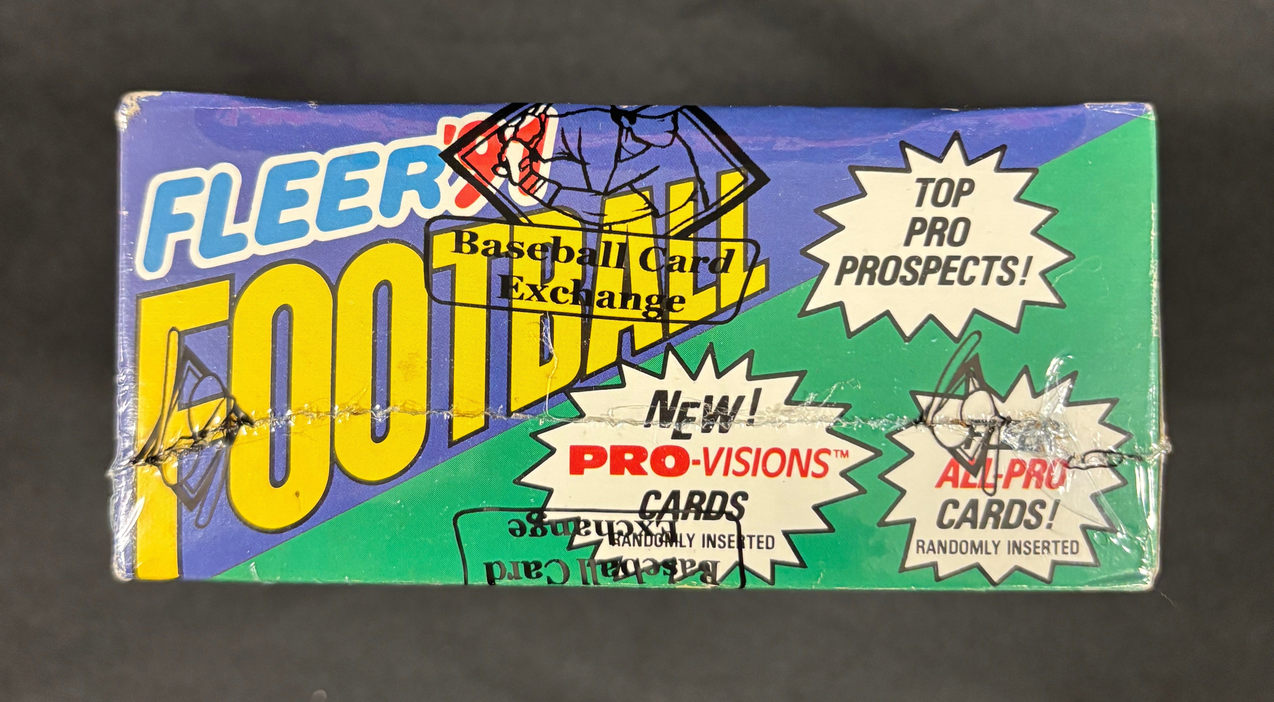 1991 Fleer Football Wax Box BBCE Wrapped/Sealed