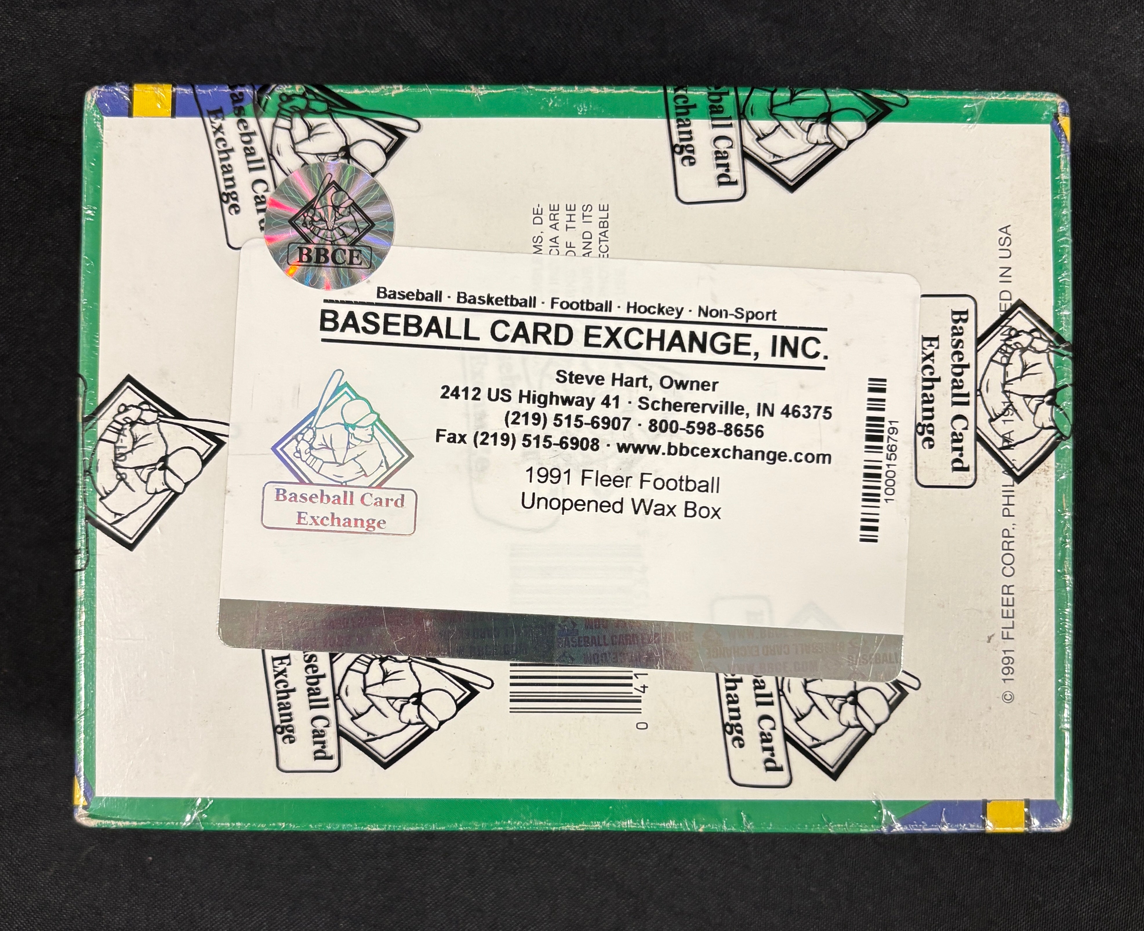 1991 Fleer Football Wax Box BBCE Wrapped/Sealed