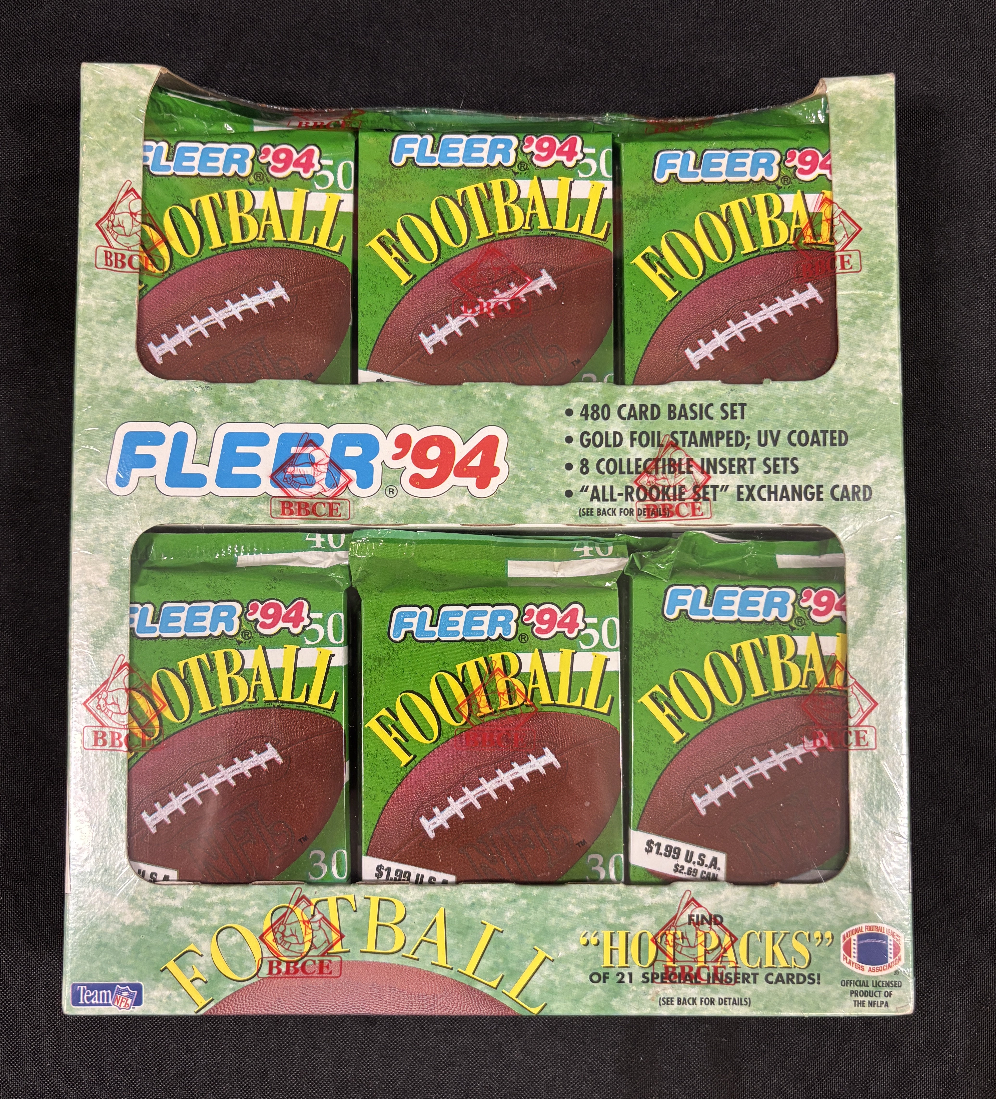 1994 Fleer Football Cello Box BBCE Wrapped/Sealed
