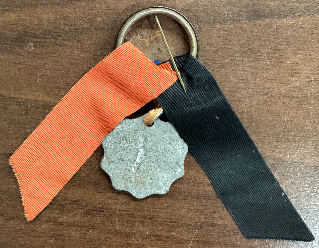 1940s Detroit Tigers Pinback With Ribbons and Medal