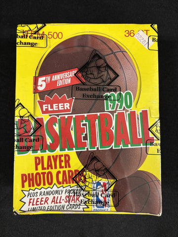 1990-91 Fleer Basketball Wax Box BBCE Wrapped/Sealed