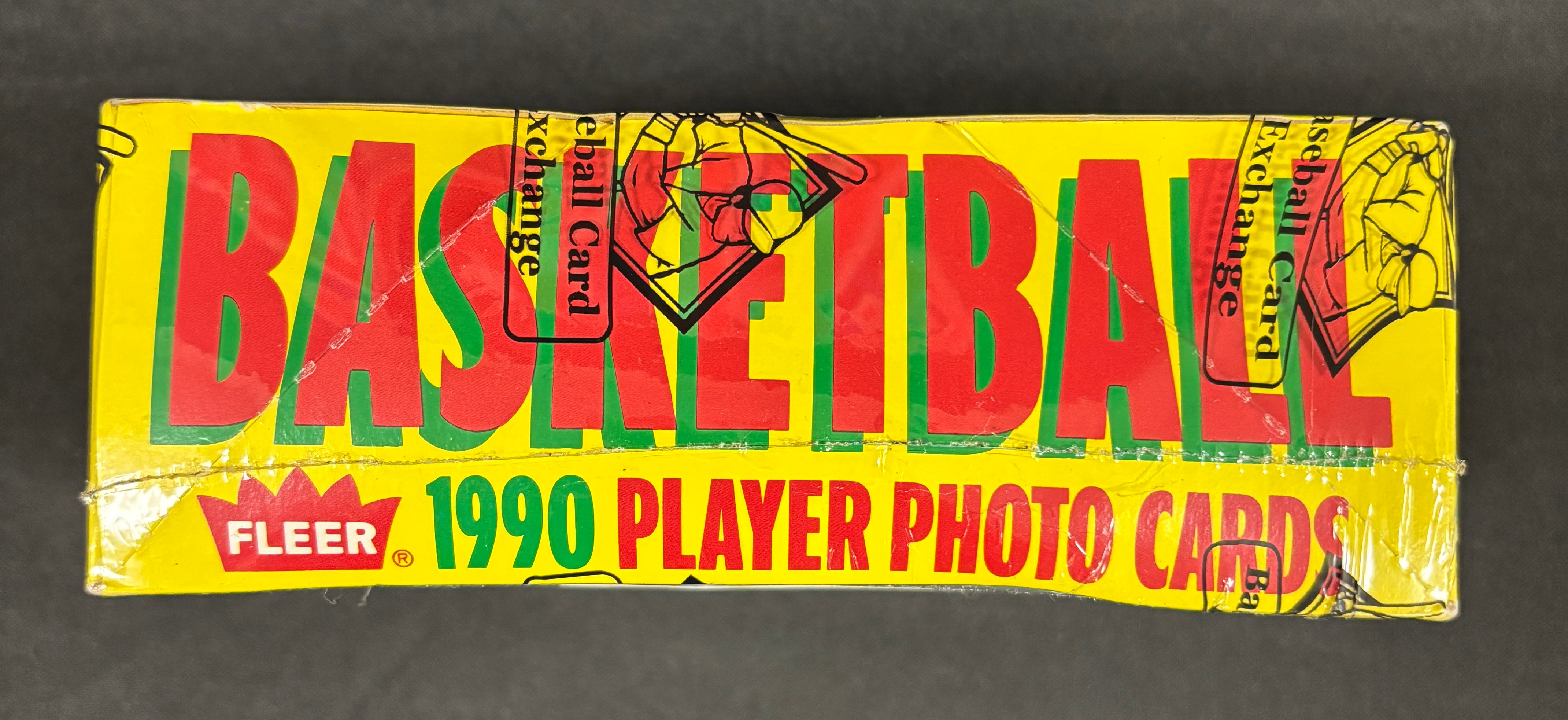 1990-91 Fleer Basketball Wax Box BBCE Wrapped/Sealed
