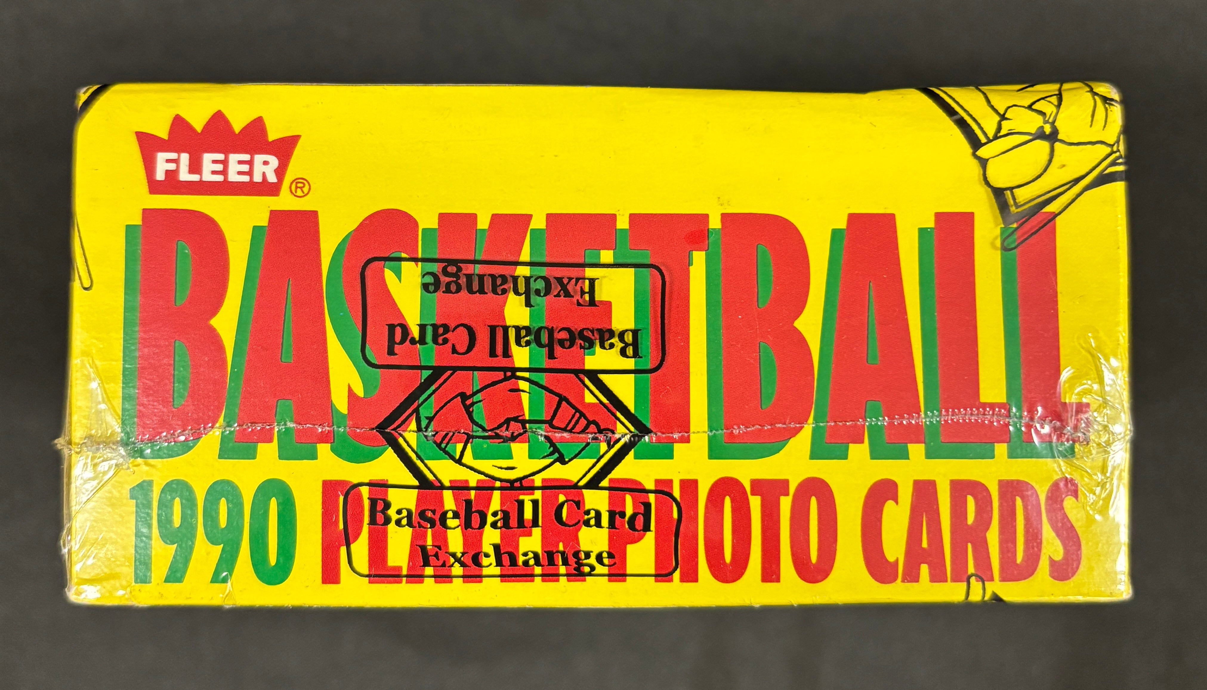 1990-91 Fleer Basketball Wax Box BBCE Wrapped/Sealed