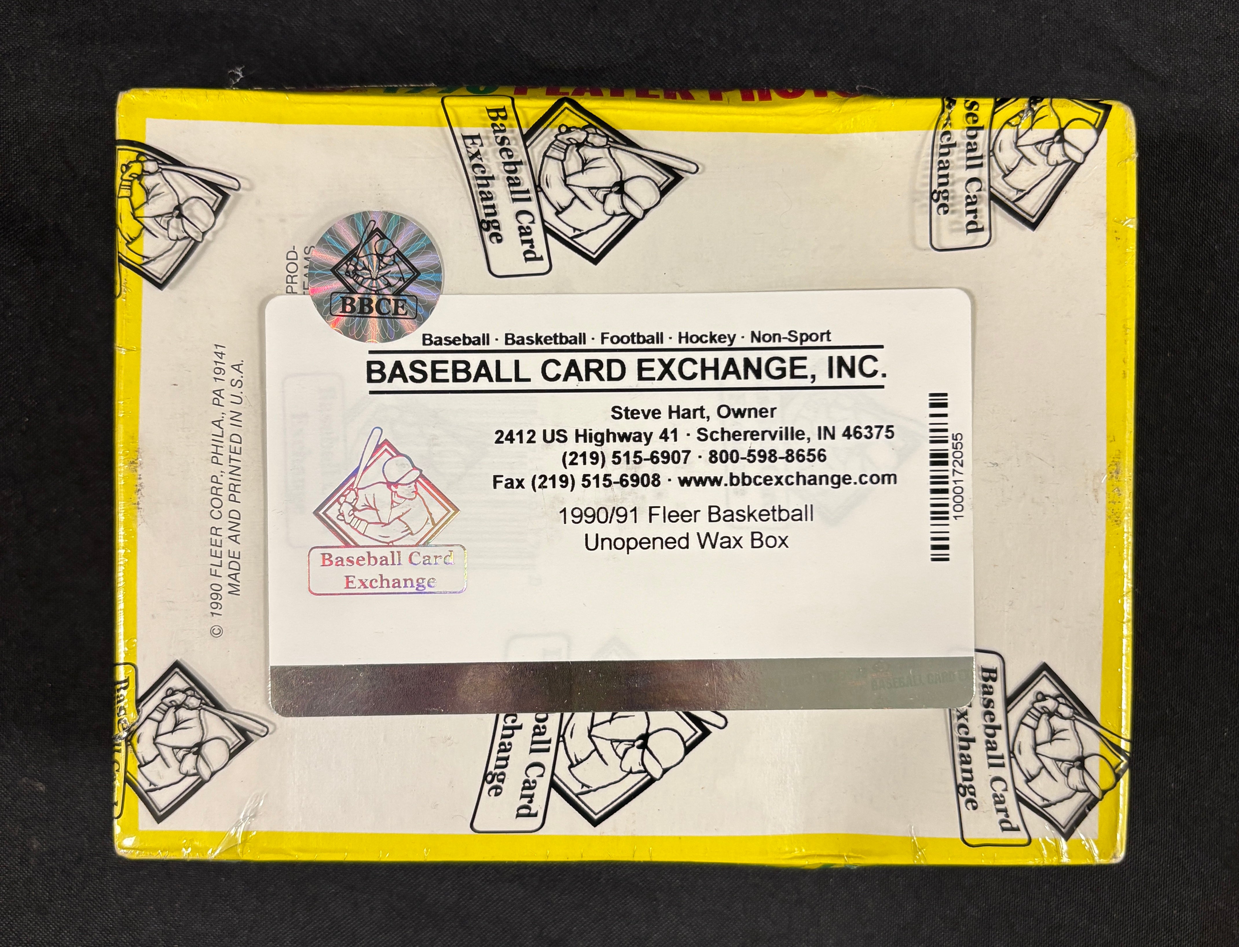 1990-91 Fleer Basketball Wax Box BBCE Wrapped/Sealed