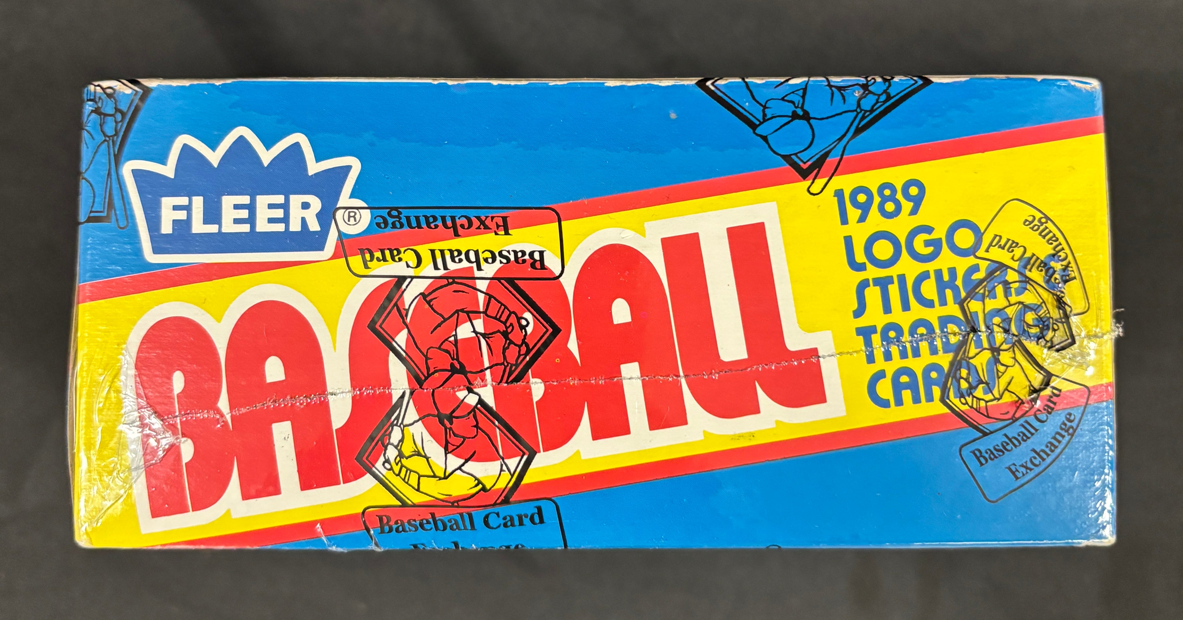 1989 Fleer Rack Box BBCE Wrapped/Sealed