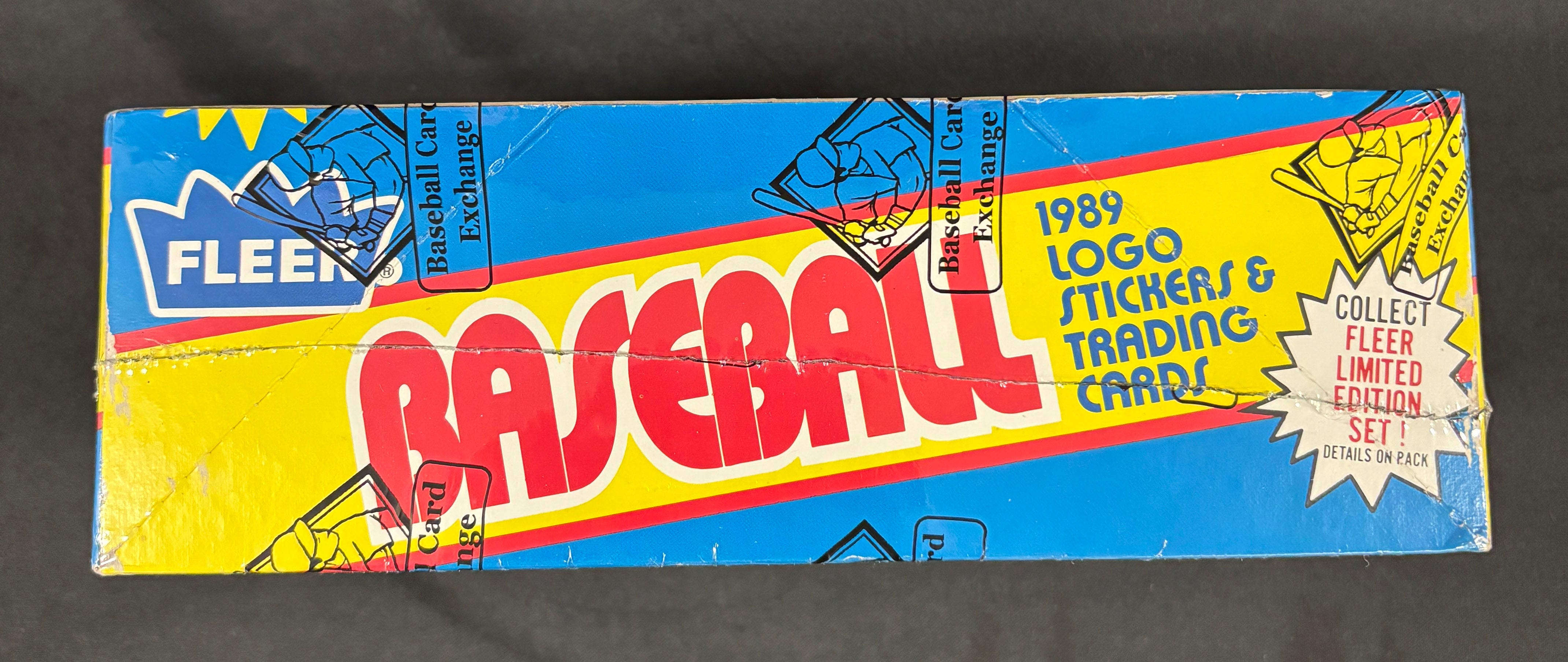 1989 Fleer Rack Box BBCE Wrapped/Sealed
