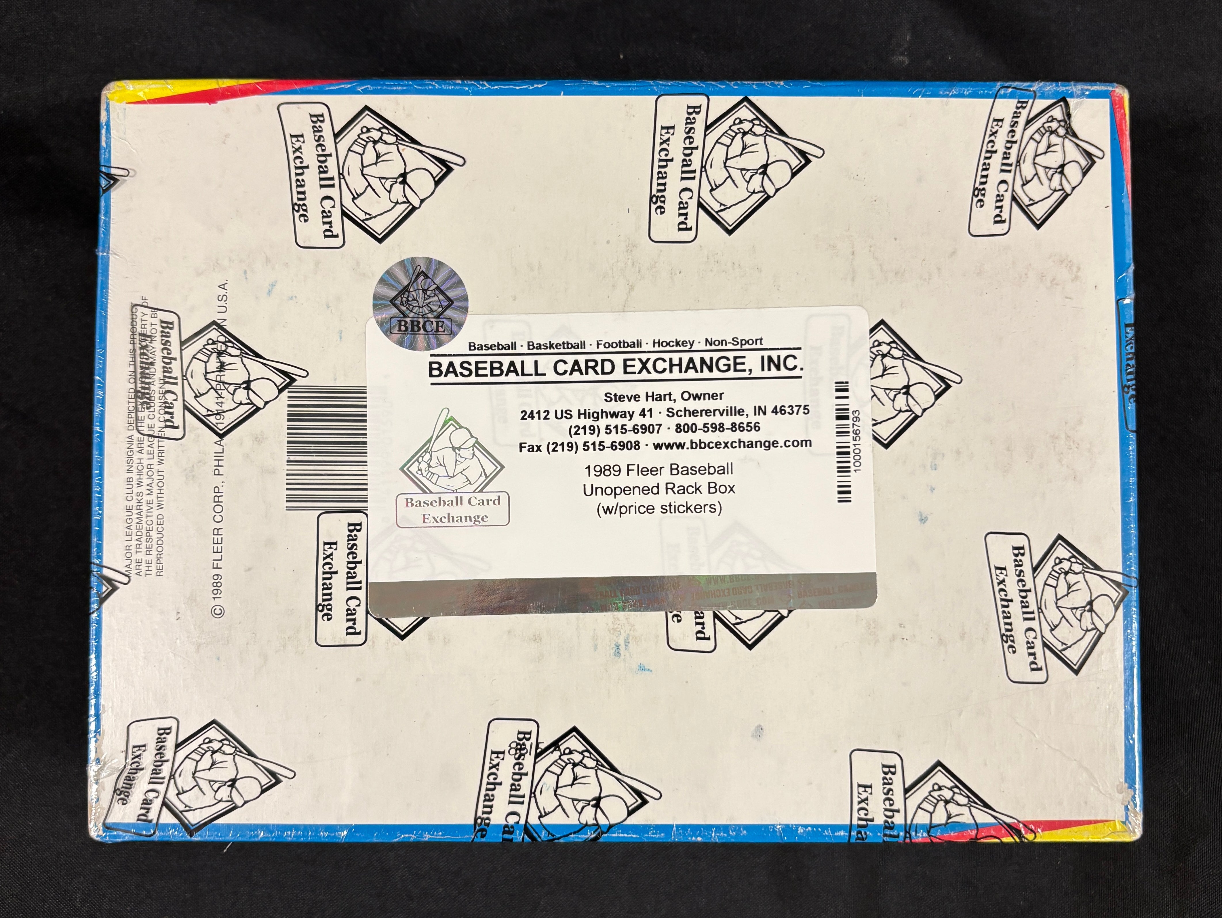 1989 Fleer Rack Box BBCE Wrapped/Sealed
