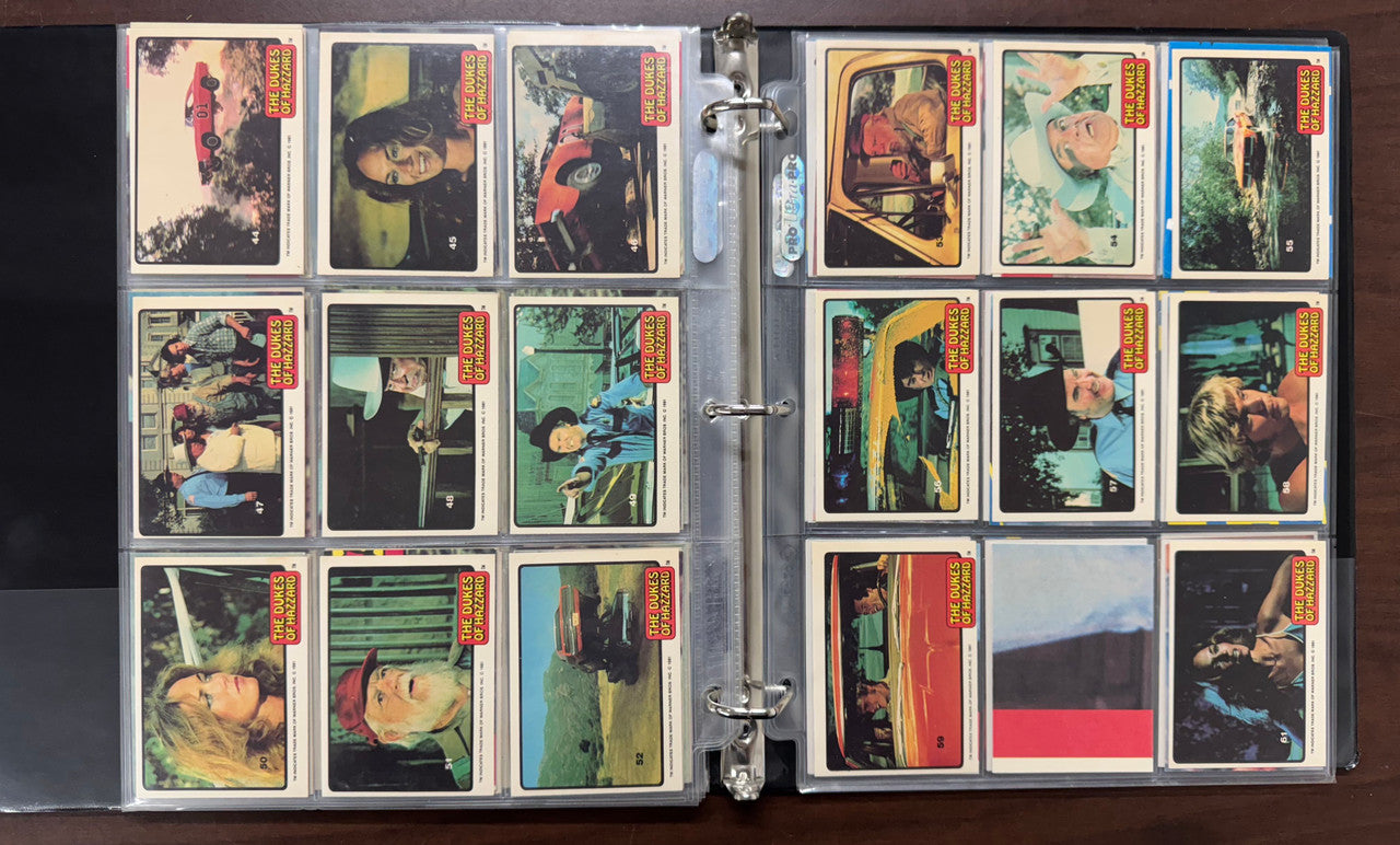 1980-83 Donruss Dukes of Hazzard Complete Set Series 1-3 W/ Stickers NM