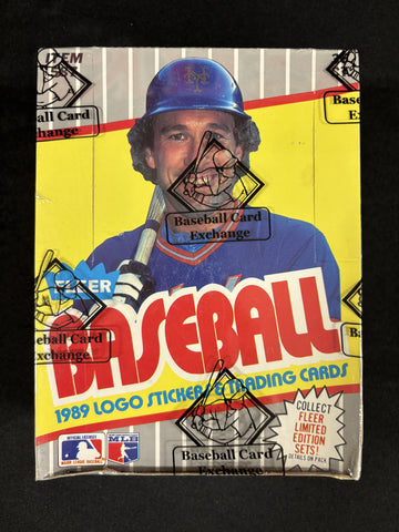 1989 Fleer Baseball Wax Box BBCE Wrapped/Sealed