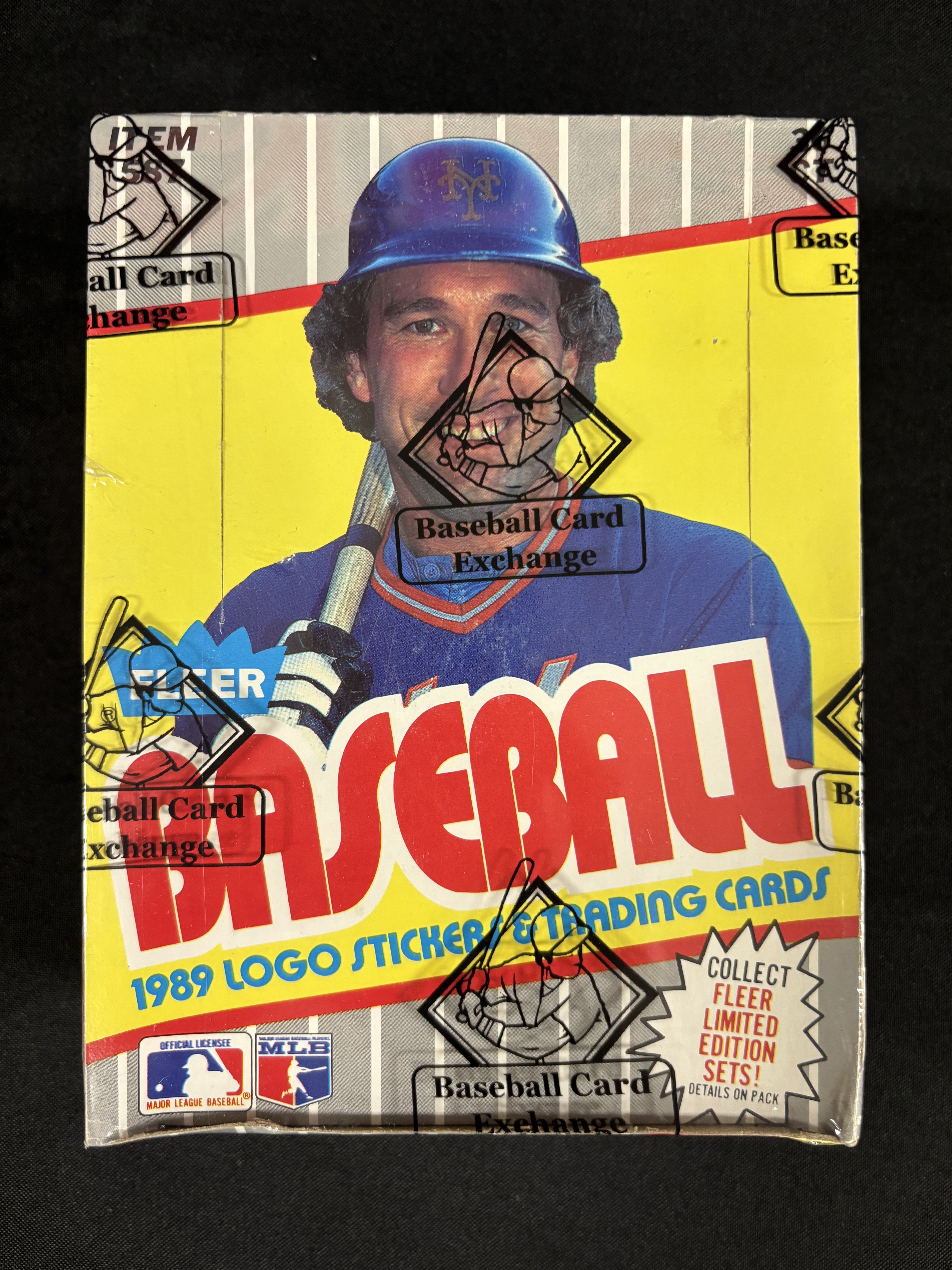 1989 Fleer Baseball Wax Box BBCE Wrapped/Sealed