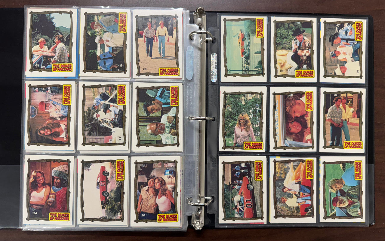 1980-83 Donruss Dukes of Hazzard Complete Set Series 1-3 W/ Stickers NM