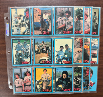 1979 Donruss "CHiPs" Complete Card Set (60) W/ Stickers (6) NM