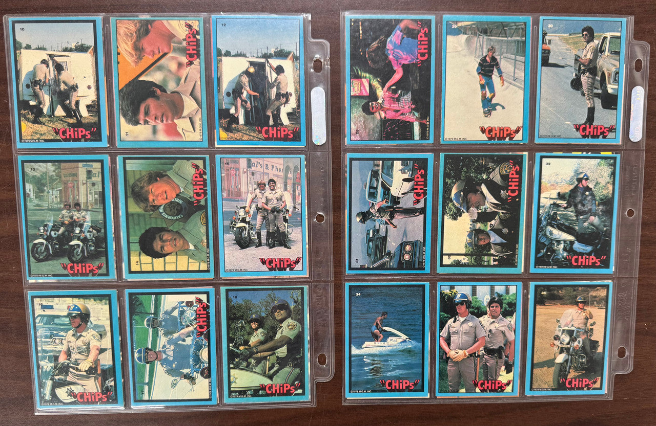 1979 Donruss "CHiPs" Complete Card Set (60) W/ Stickers (6) NM
