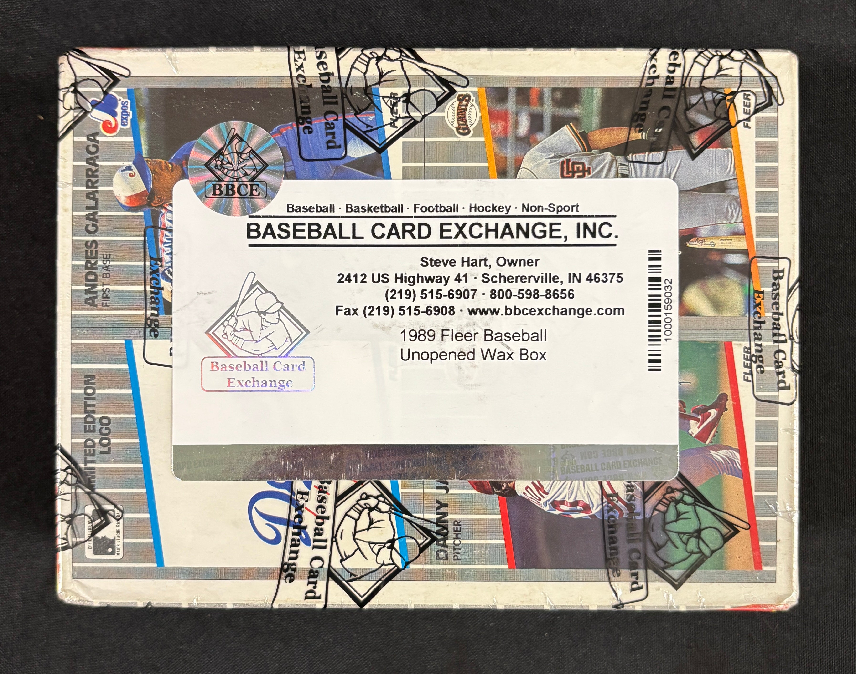 1989 Fleer Baseball Wax Box BBCE Wrapped/Sealed