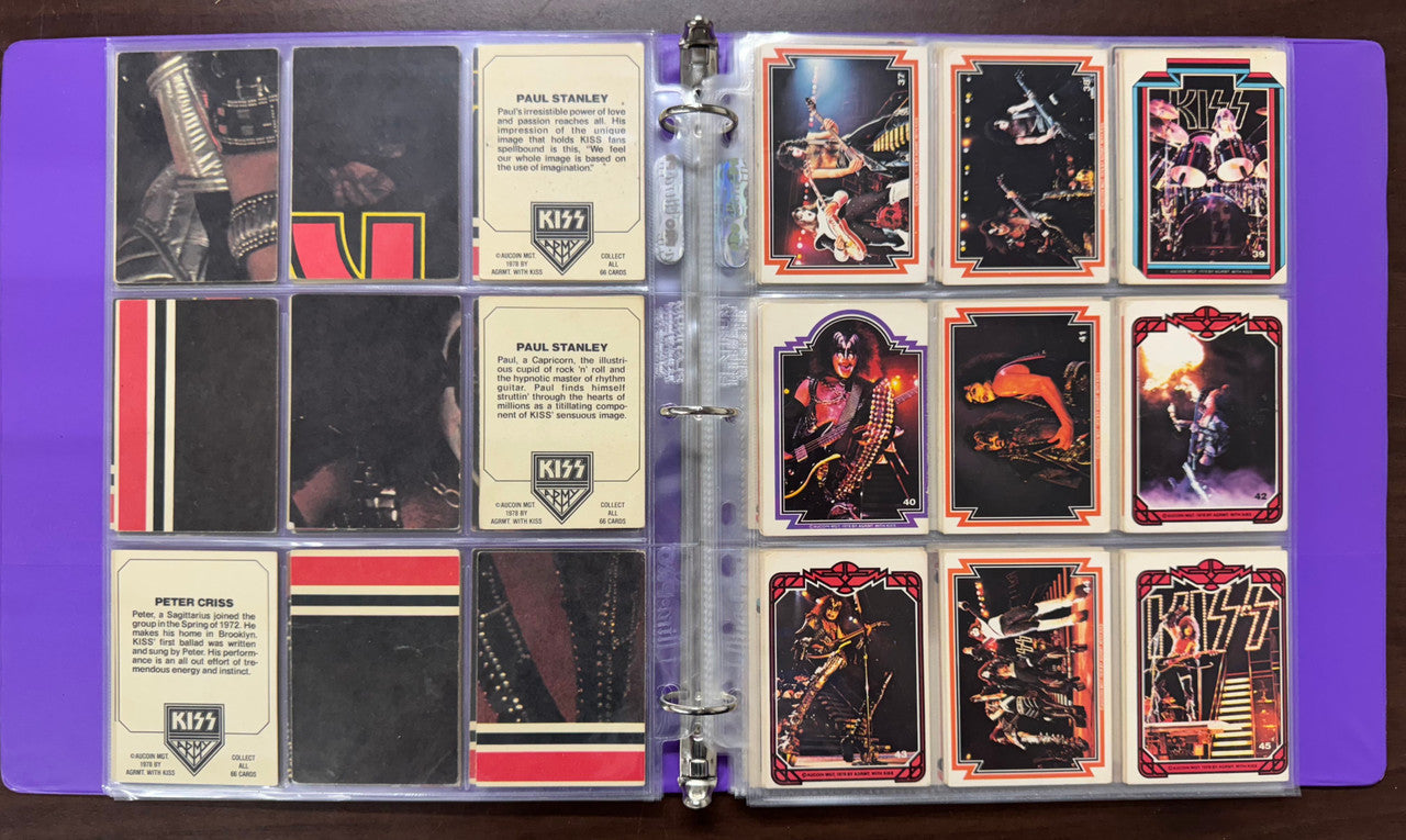 1978 Donruss KISS Complete Card Set Series 1-2 (132) Good