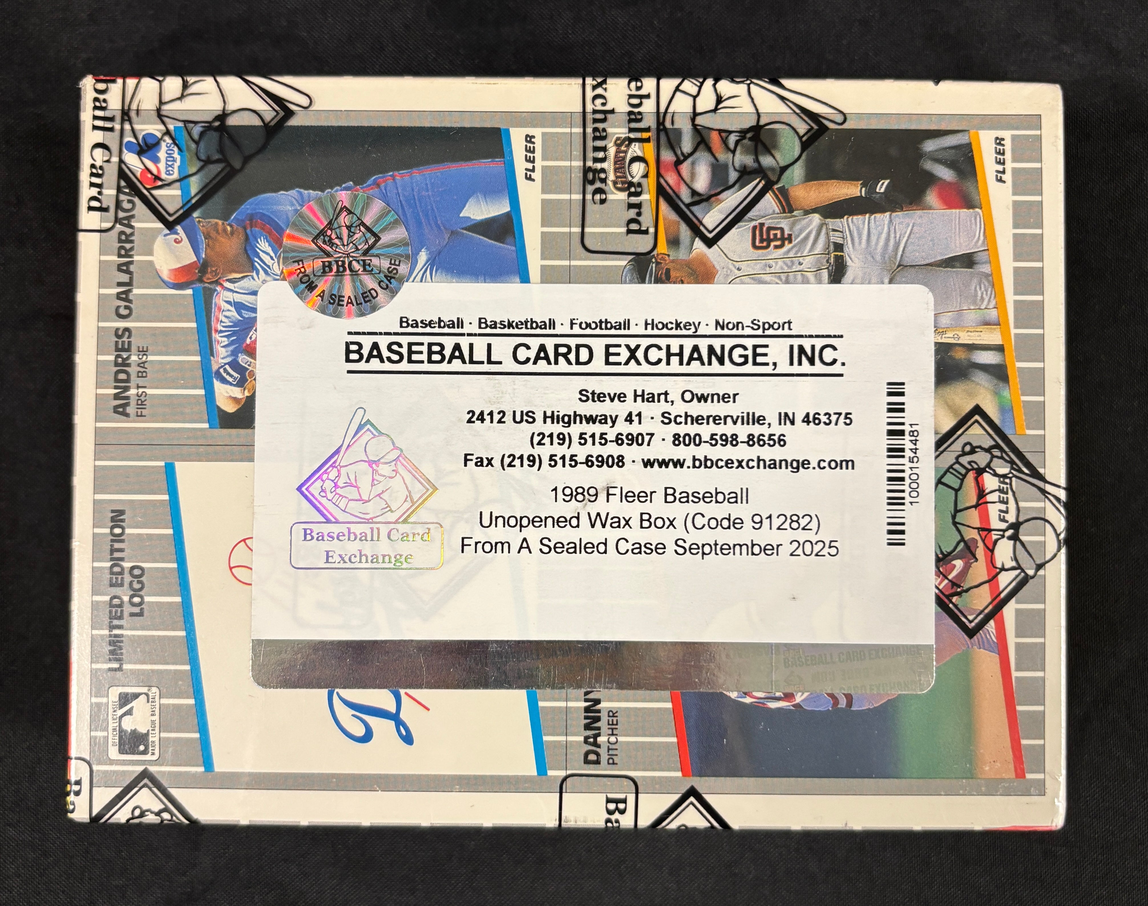 1989 Fleer Baseball Wax Box BBCE Wrapped/Sealed FASC