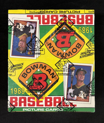 1989 Bowman Baseball Rack Box BBCE Wrapped/Sealed FASC