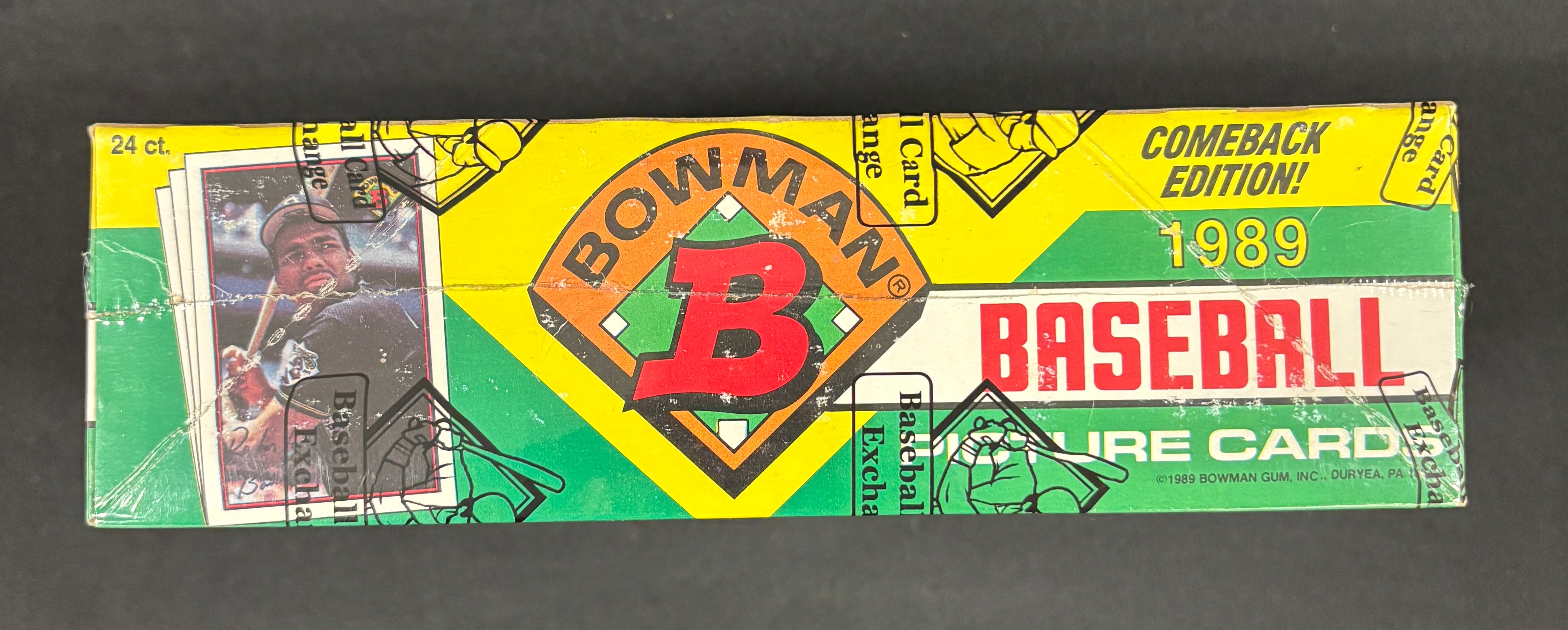 1989 Bowman Baseball Rack Box BBCE Wrapped/Sealed FASC