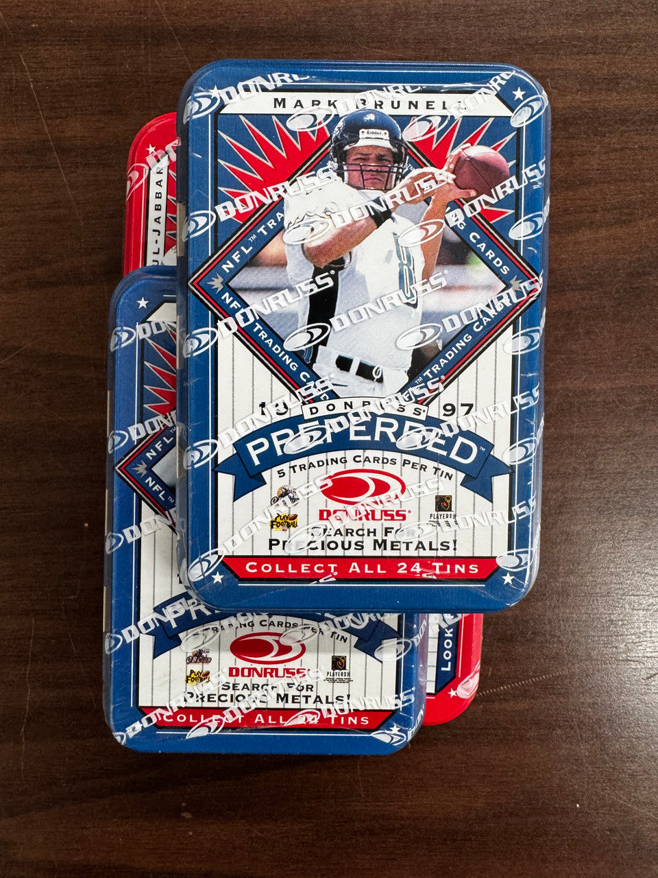 1997 Donruss Preferred Football Tin Lot of 3 All Factory Sealed Barry Sanders