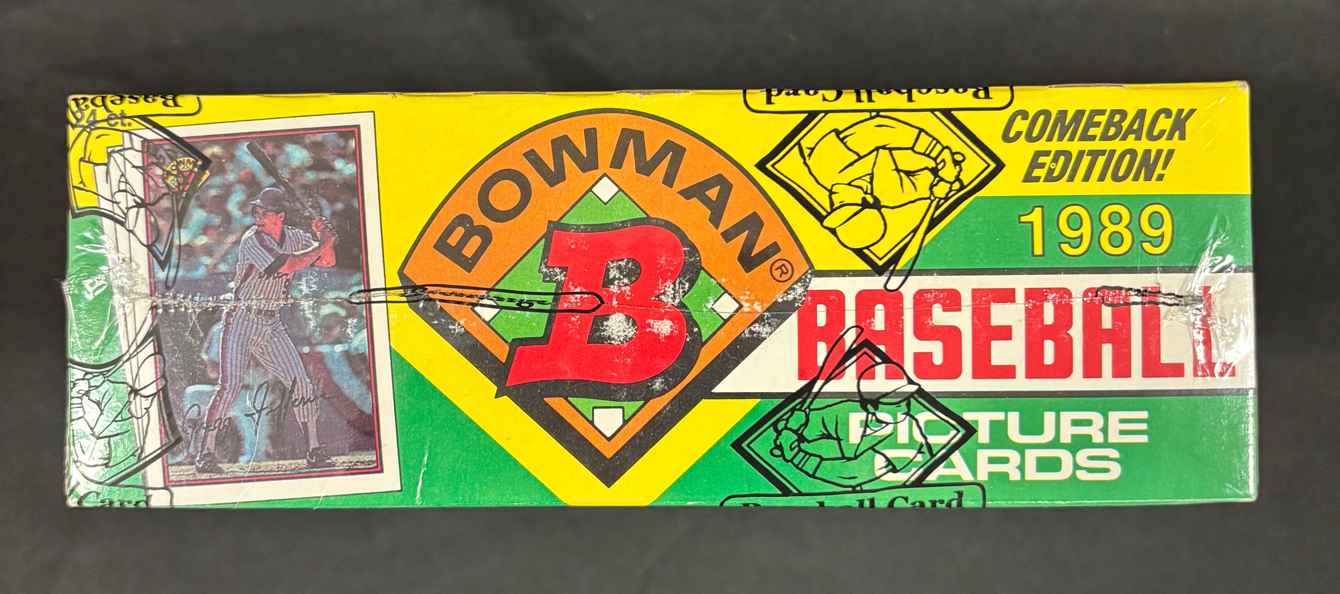 1989 Bowman Baseball Rack Box BBCE Wrapped/Sealed FASC