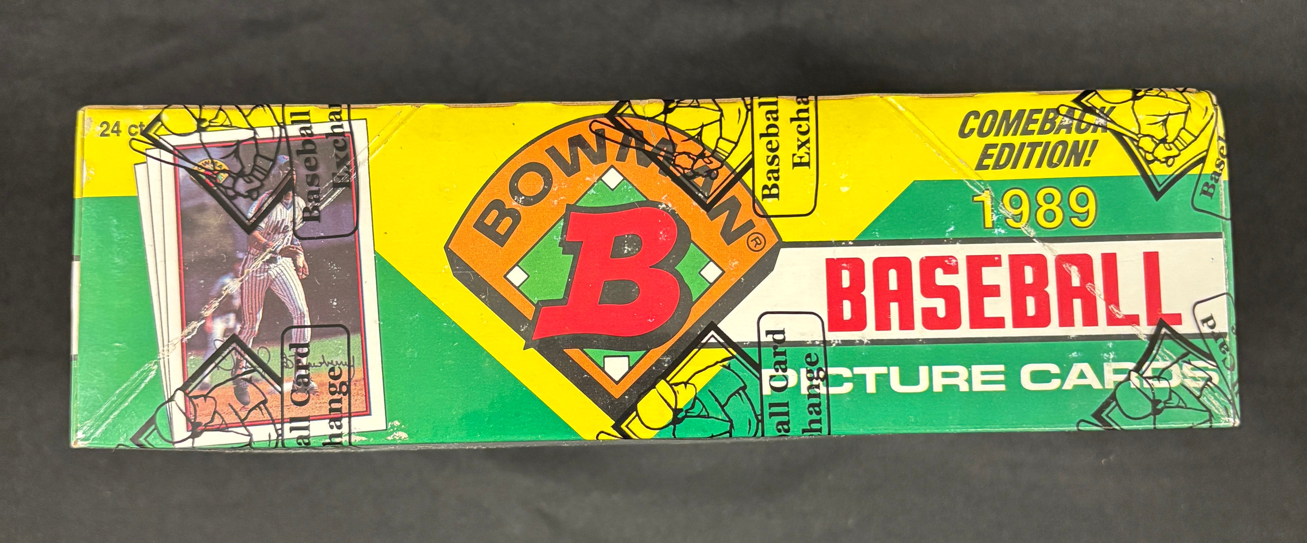 1989 Bowman Baseball Rack Box BBCE Wrapped/Sealed FASC