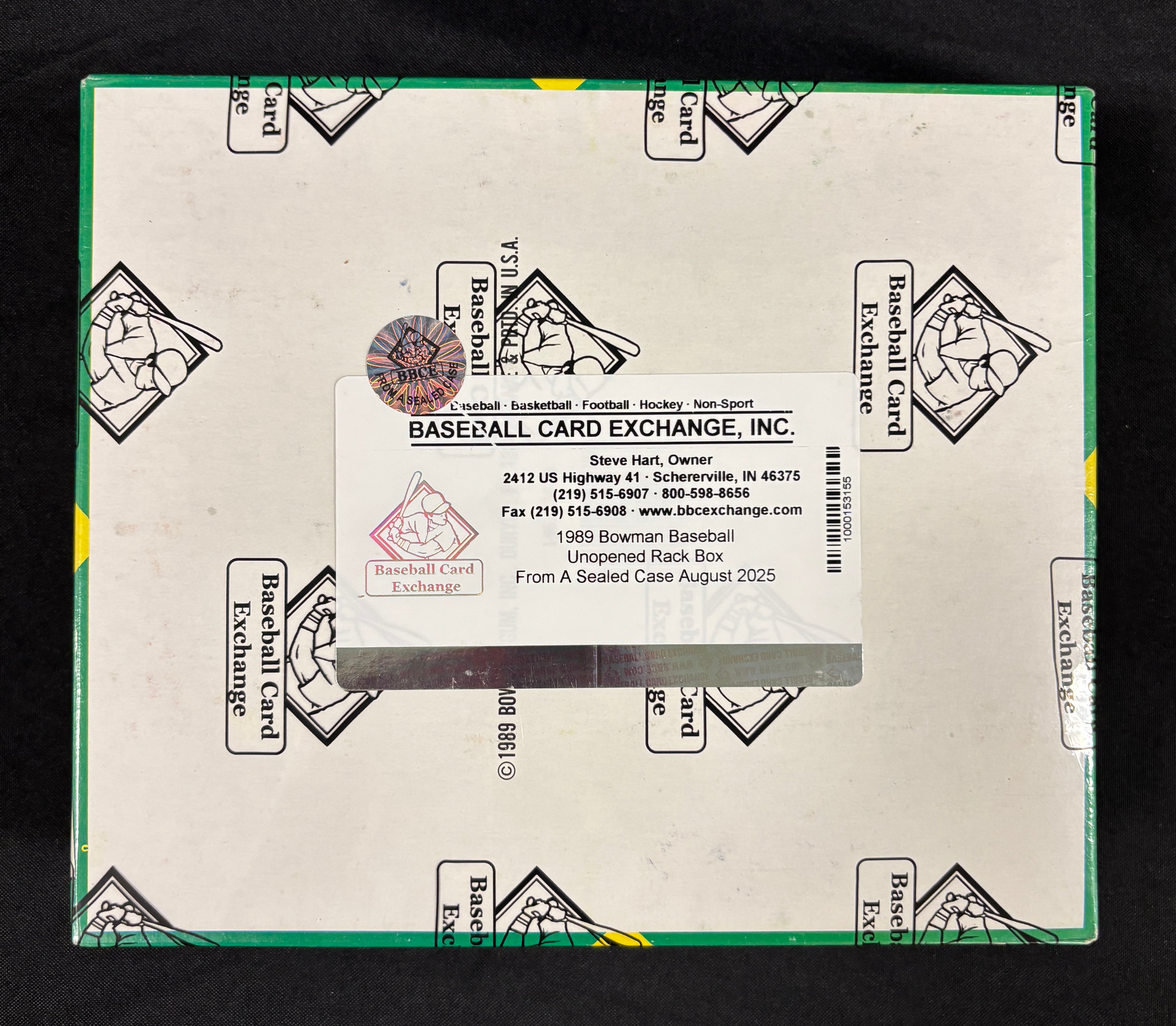 1989 Bowman Baseball Rack Box BBCE Wrapped/Sealed FASC