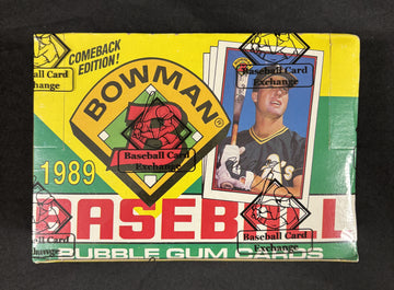 1989 Bowman Baseball Wax Box BBCE Wrapped/Sealed