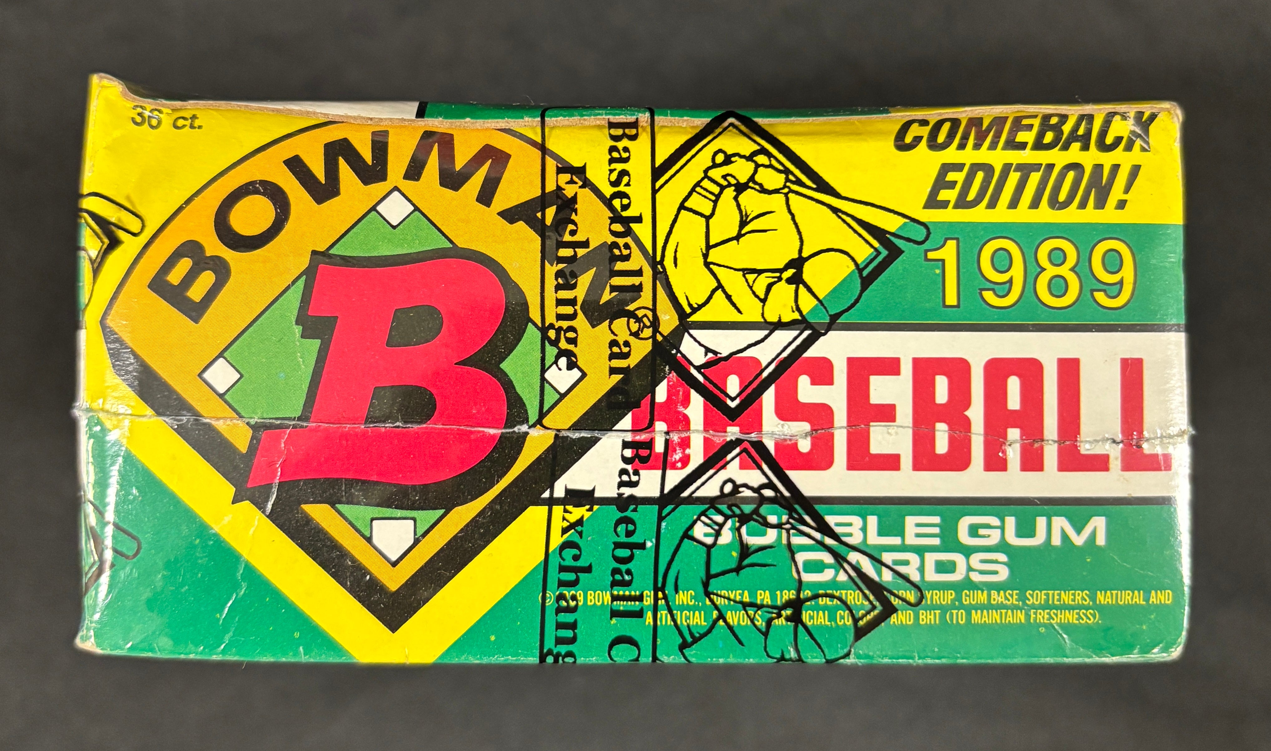 1989 Bowman Baseball Wax Box BBCE Wrapped/Sealed