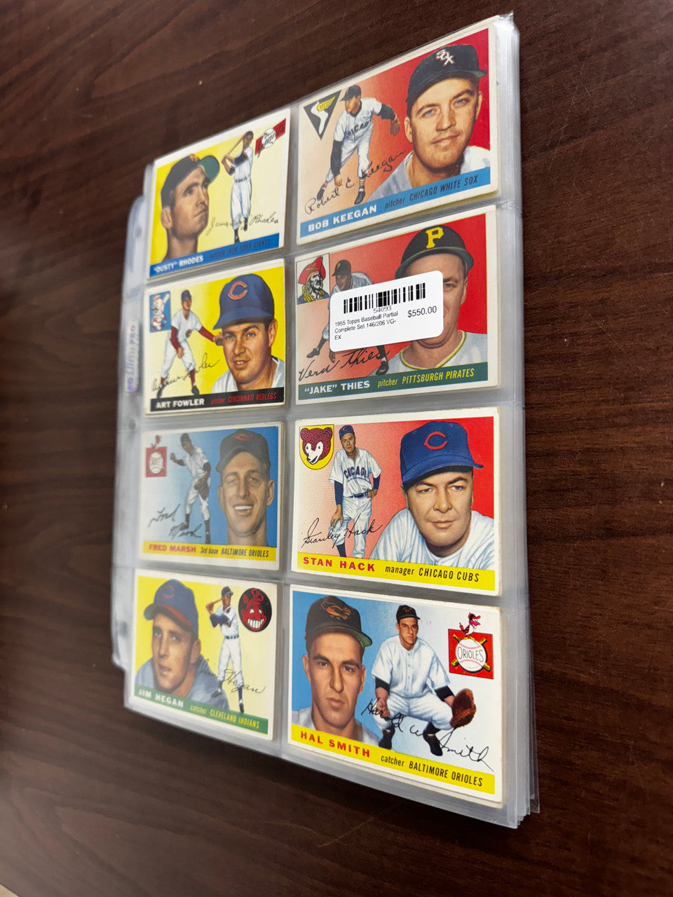 1955 Topps Baseball Partial Complete Set 146/206 VG-EX