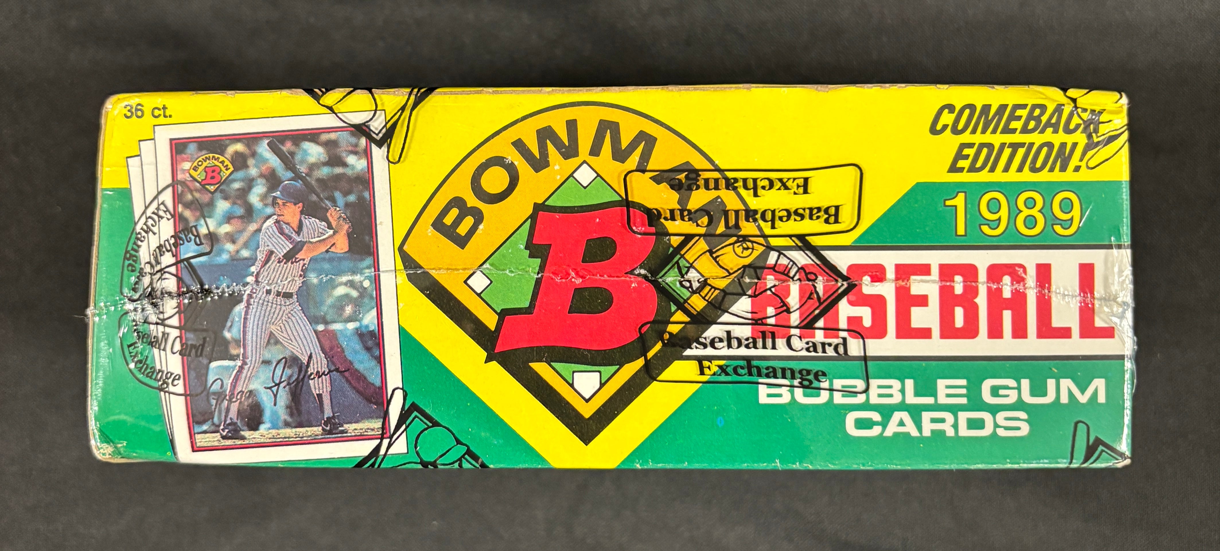 1989 Bowman Baseball Wax Box BBCE Wrapped/Sealed