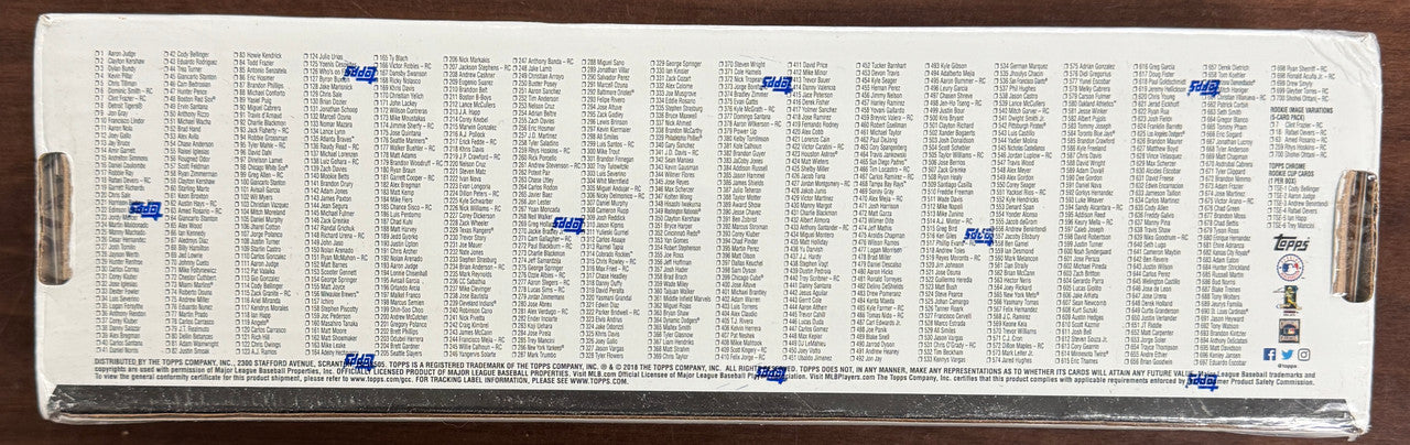 2018 Topps Baseball Complete Factory Set Target Factory Sealed