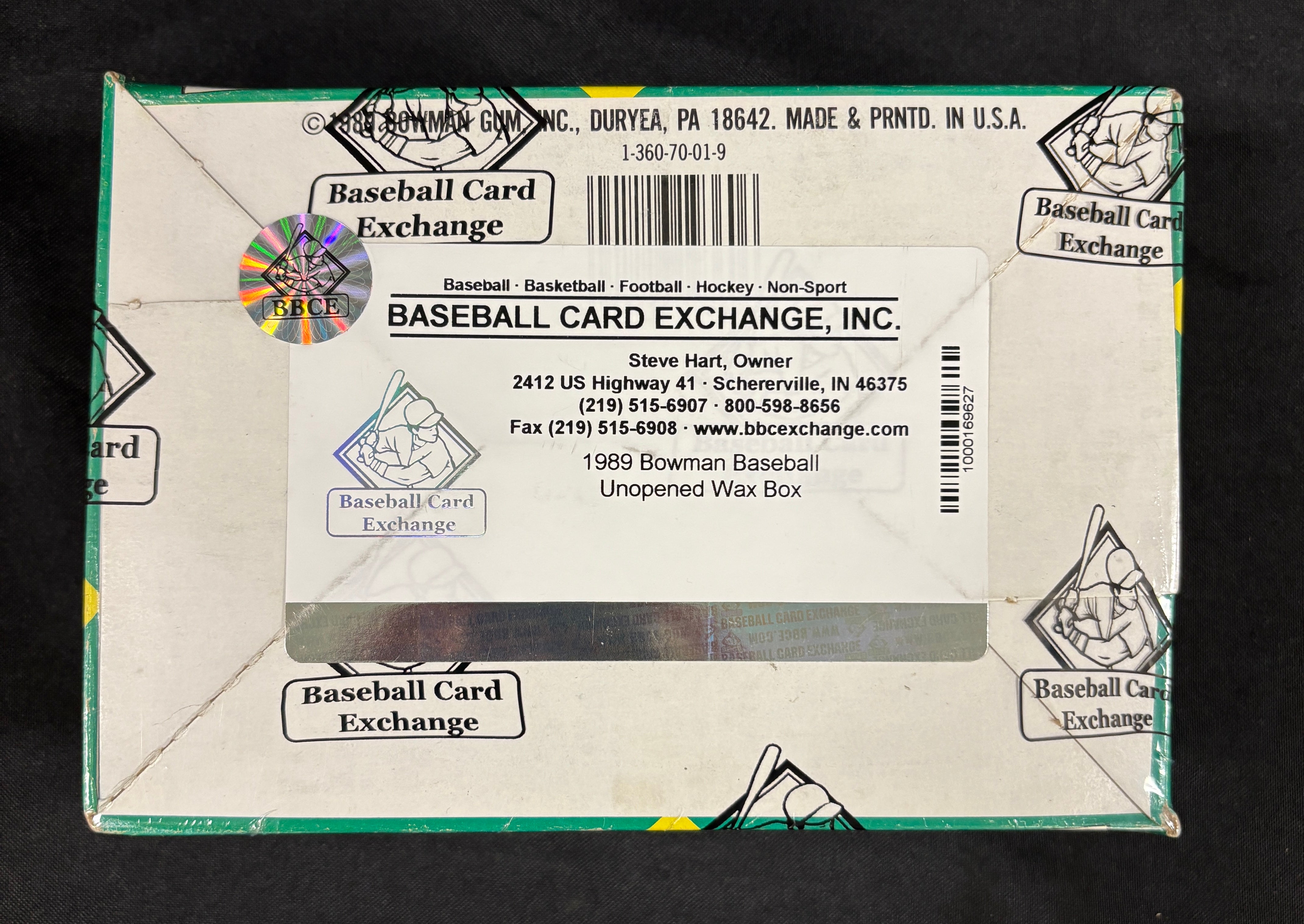 1989 Bowman Baseball Wax Box BBCE Wrapped/Sealed