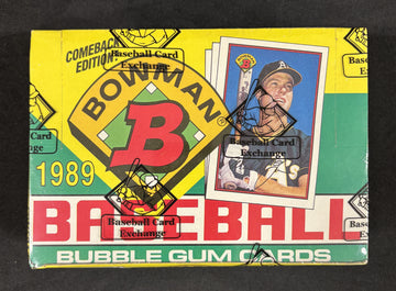 1989 Bowman Baseball Wax Box BBCE Wrapped/Sealed FASC