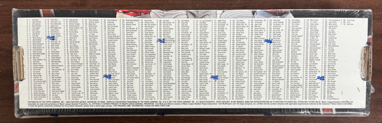 2017 Topps Baseball Complete Factory Set  Factory Sealed