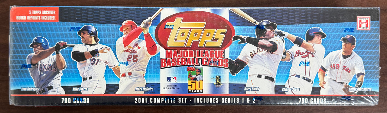 2001 Topps Baseball Complete Factory Set Blue Box Factory Sealed