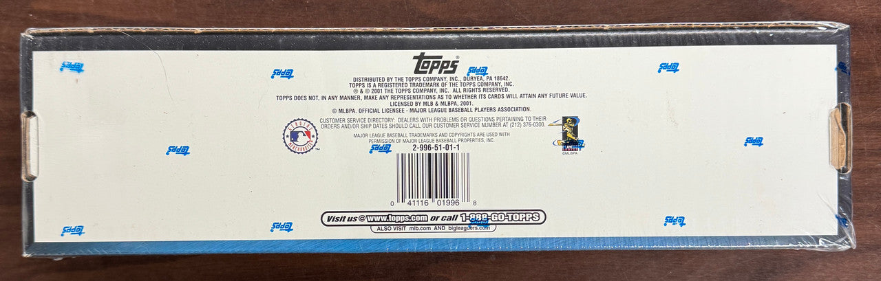 2001 Topps Baseball Complete Factory Set Blue Box Factory Sealed