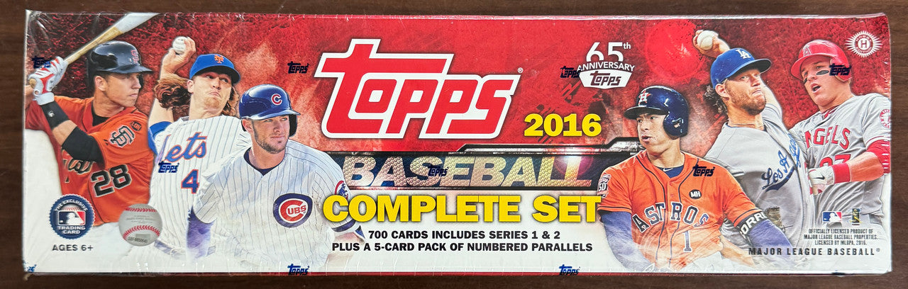2016 Topps Baseball Complete Set Factory Sealed