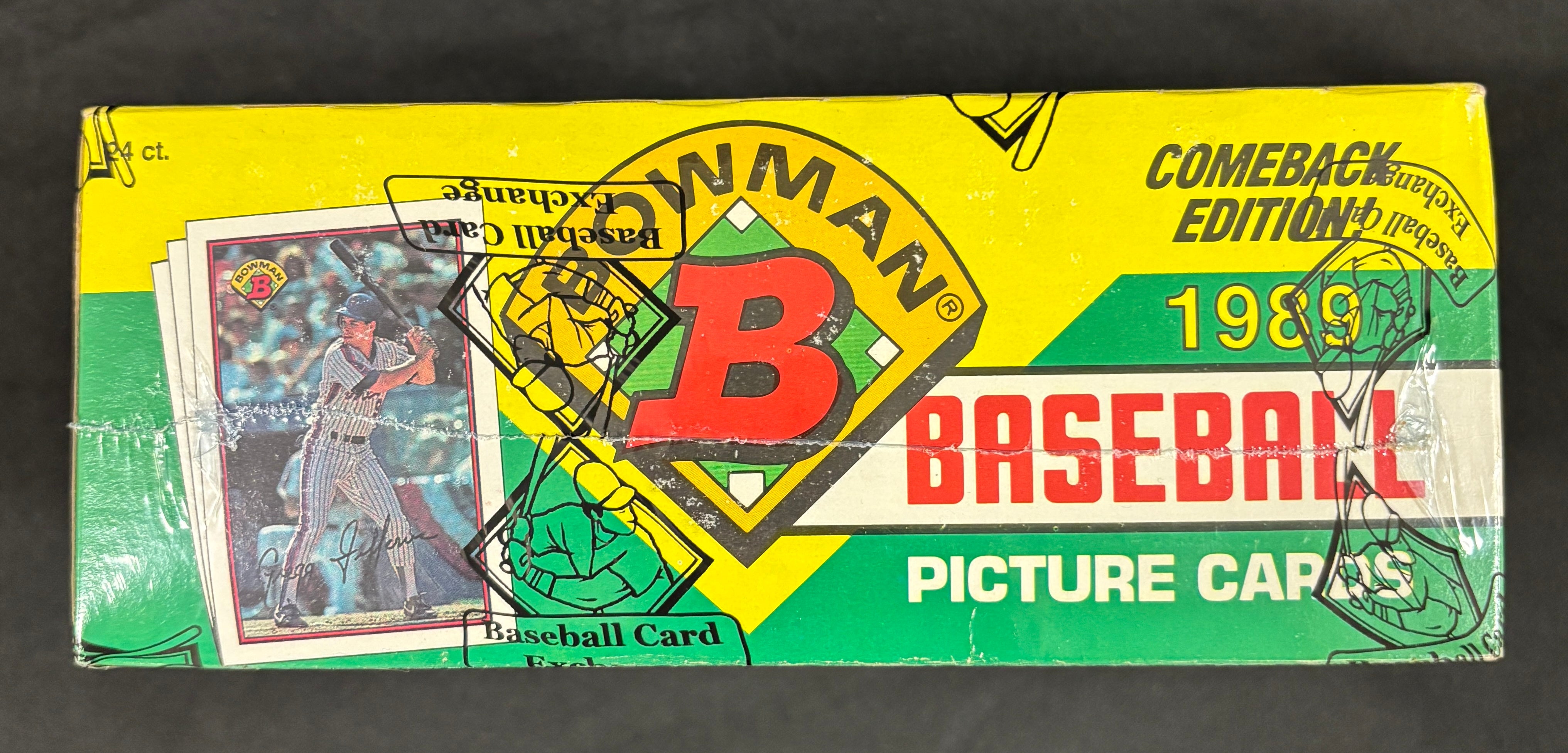 1989 Bowman Baseball Jumbo Cello Box BBCE Wrapped/Sealed